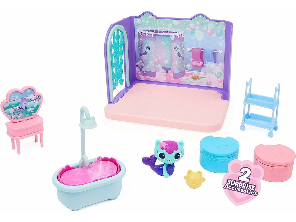 A Casa de Bonecas de Gabby Quarto Deluxe Banheiro Spin Master 6062036
