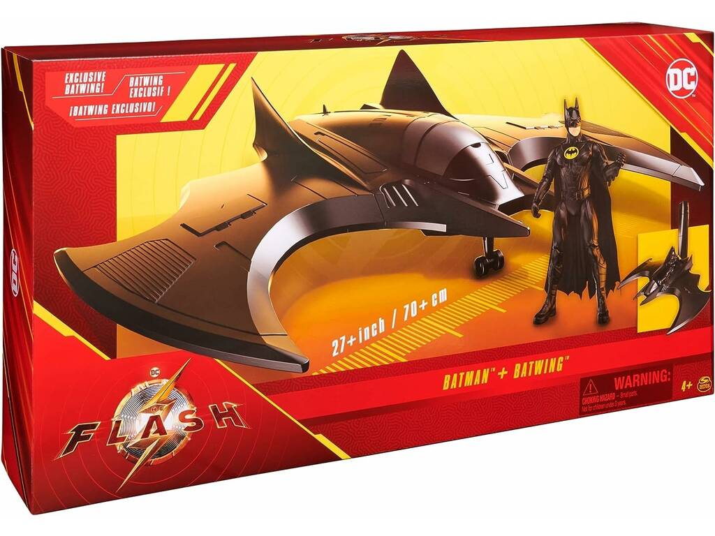 The Flash Pack Batwing e Batman Figura 30 cm. Spin Master 6065274