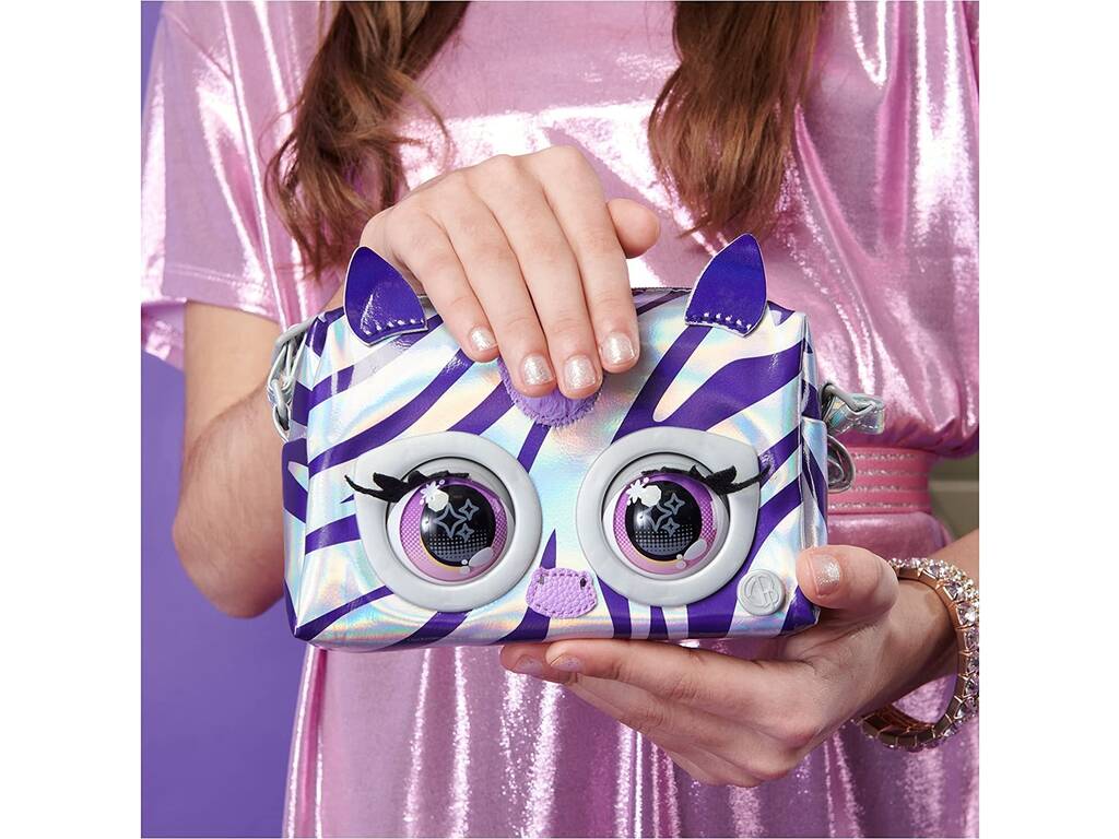 Purse Pets Borsa interattiva metallica Rebel Stripez Spin Master 6066464