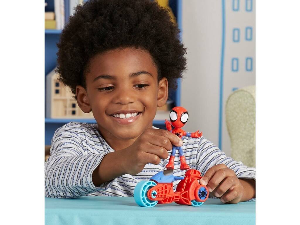 Marvel Spidey and His Amazing Friends Spidey com Moto Hasbro F7459
