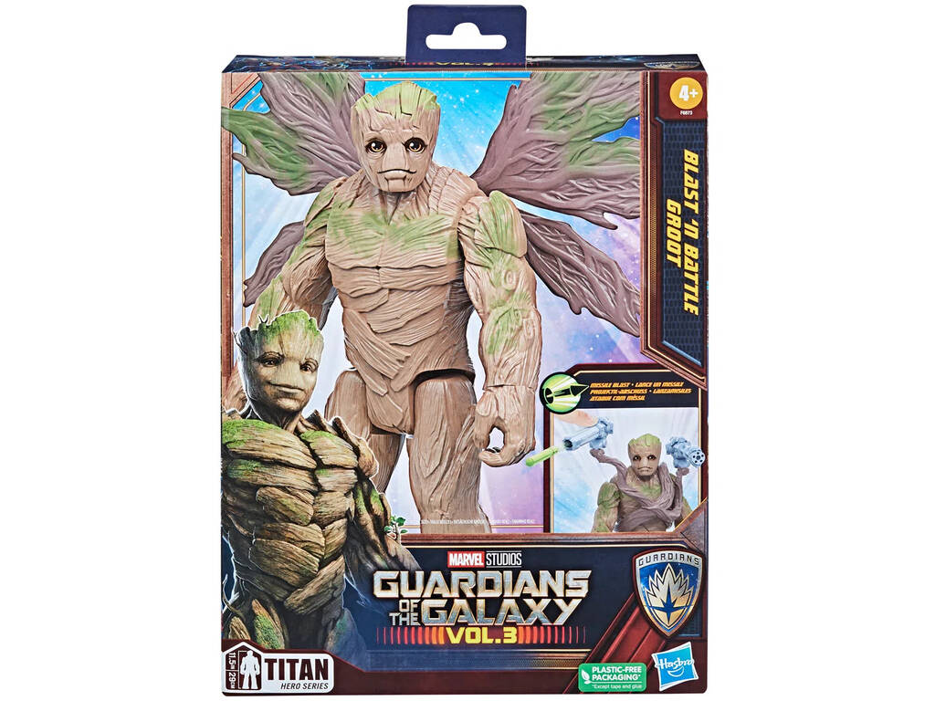 Figurine des Gardiens de la Galaxie volume 3 de Groot Bataille et explosion Hasbro F6873 
