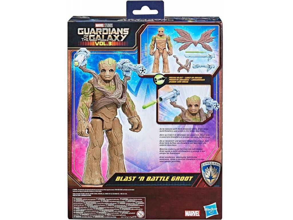 Figurine des Gardiens de la Galaxie volume 3 de Groot Bataille et explosion Hasbro F6873 