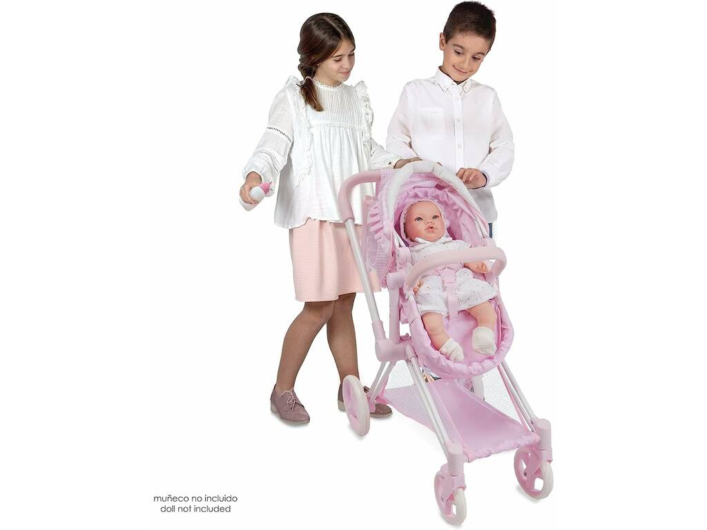 Passeggino pieghevole per bambole 3 in 1 Niza Decuevas 81746