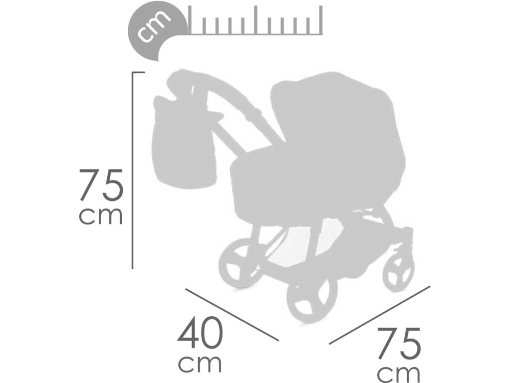 Gala Decuevas 3 en 1 chariot pliable pour poupées 81651