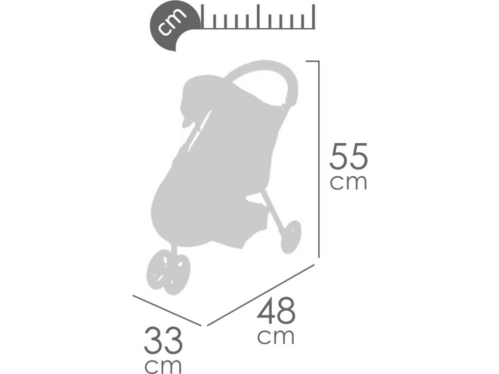 Passeggino per bambole Sedia Con bambola con corpo morbido Gala DeCuevas 90251