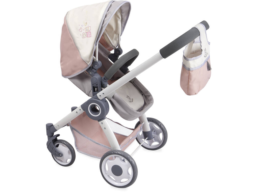 Passeggino per bambole 3 in 1 Pieghevole Funny Decuevas 80586
