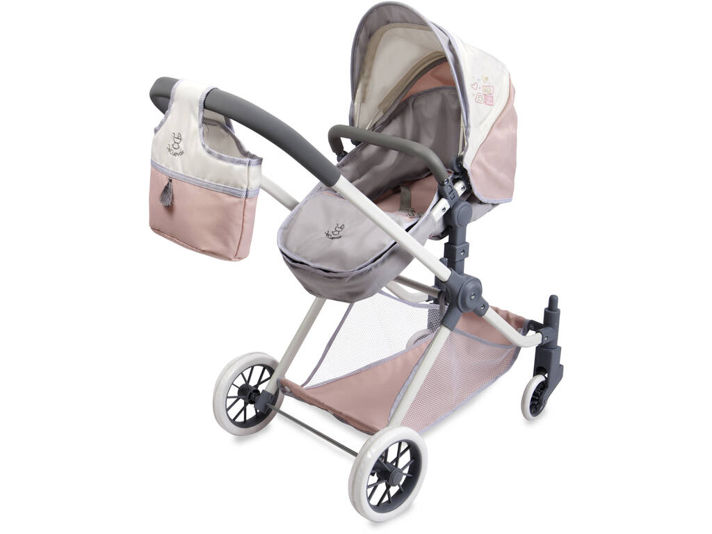 Passeggino per bambole 3 in 1 Funny Decuevas 80786