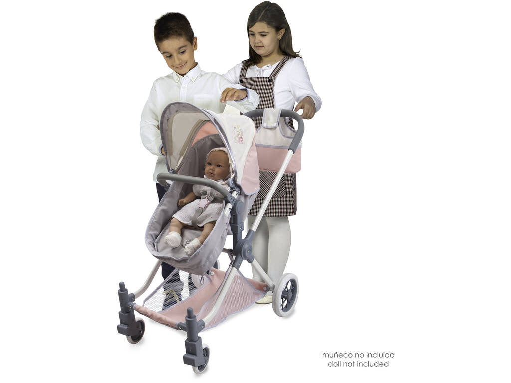Passeggino per bambole 3 in 1 Funny Decuevas 80786