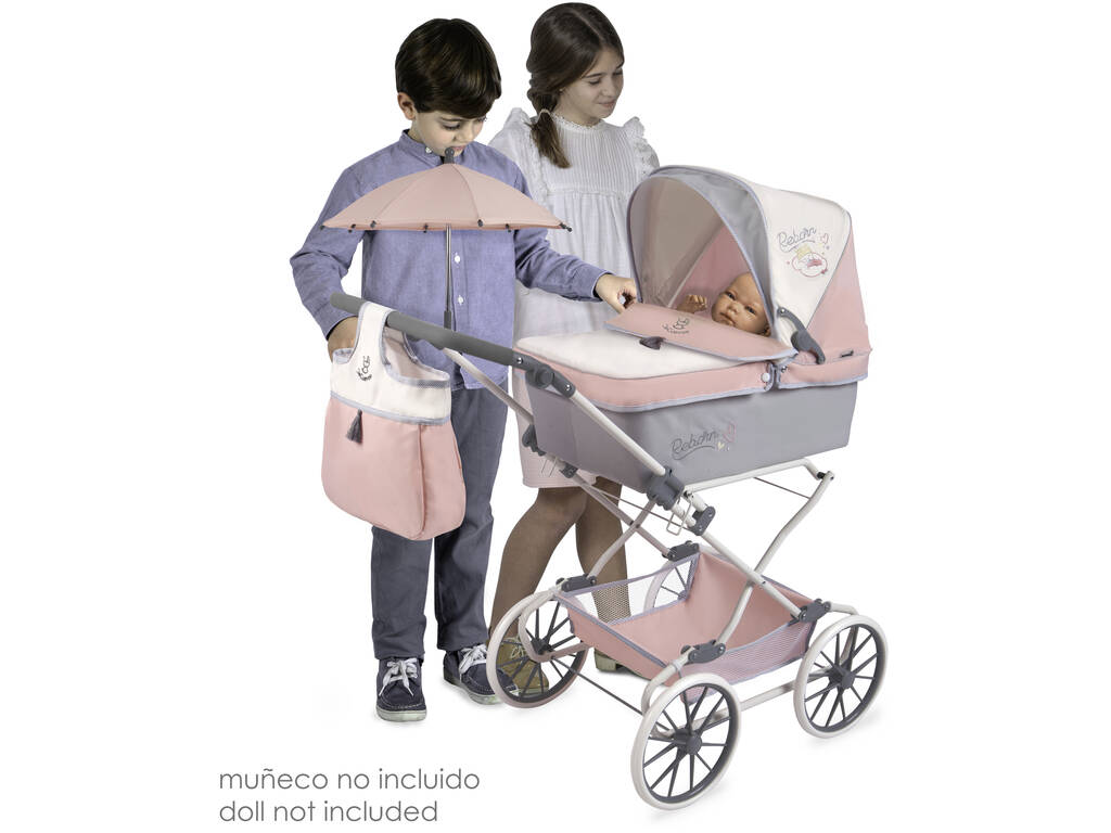 Passeggino per Bambole Reborn Pieghevole con Parasole Funny DeCuevas 82086
