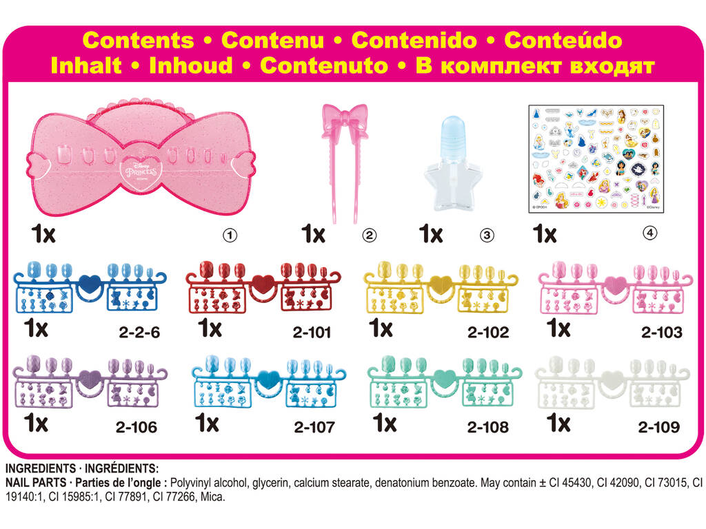 Aquabeads Studio di Manicure Principesse Disney Epoch Per Immaginare 35006