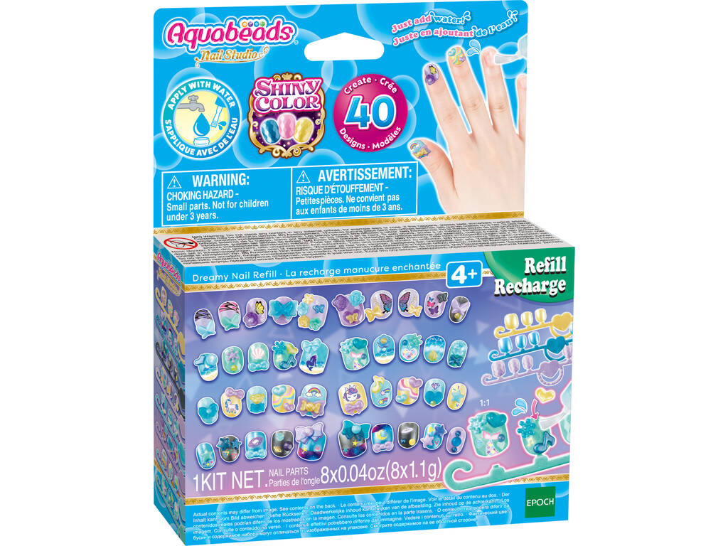 Aquabeads Epoch Dream Nails Set d'ongles de remplacement pour Imagination 35009