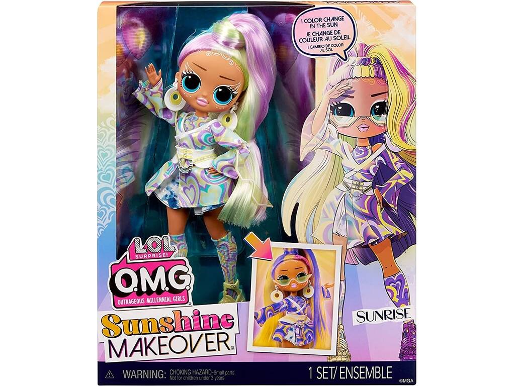LOL Surprise OMG Sunshine Makeover Muñeca Sunrise MGA 589433