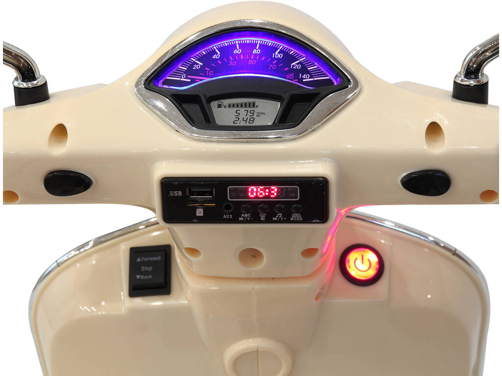 Moto Vespa Primaveira 12v. Beige Injusa 4111