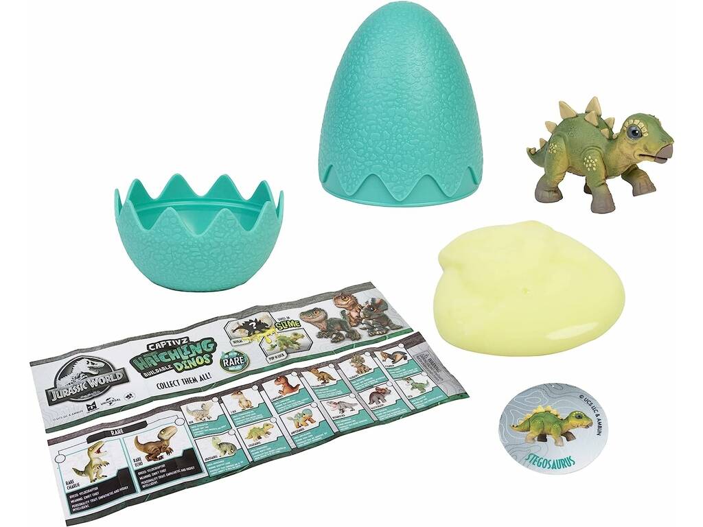 Jurassic Park Hatchlings Incubatrice Dino Slime Toy Partner JWH1400
