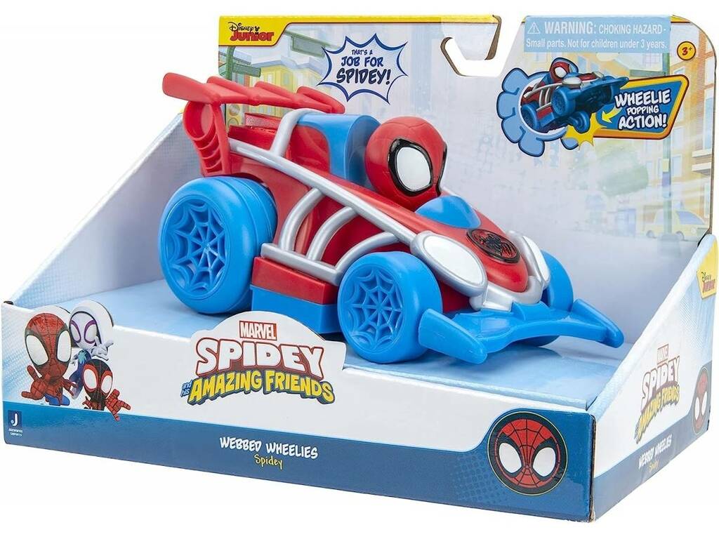 Spidey and His Amazing Friends Vehículo Webbed Wheelies Toy Partner SNF0015