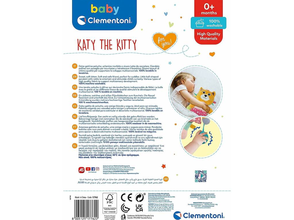 Peluche Katy La Gatita Clementoni 17762