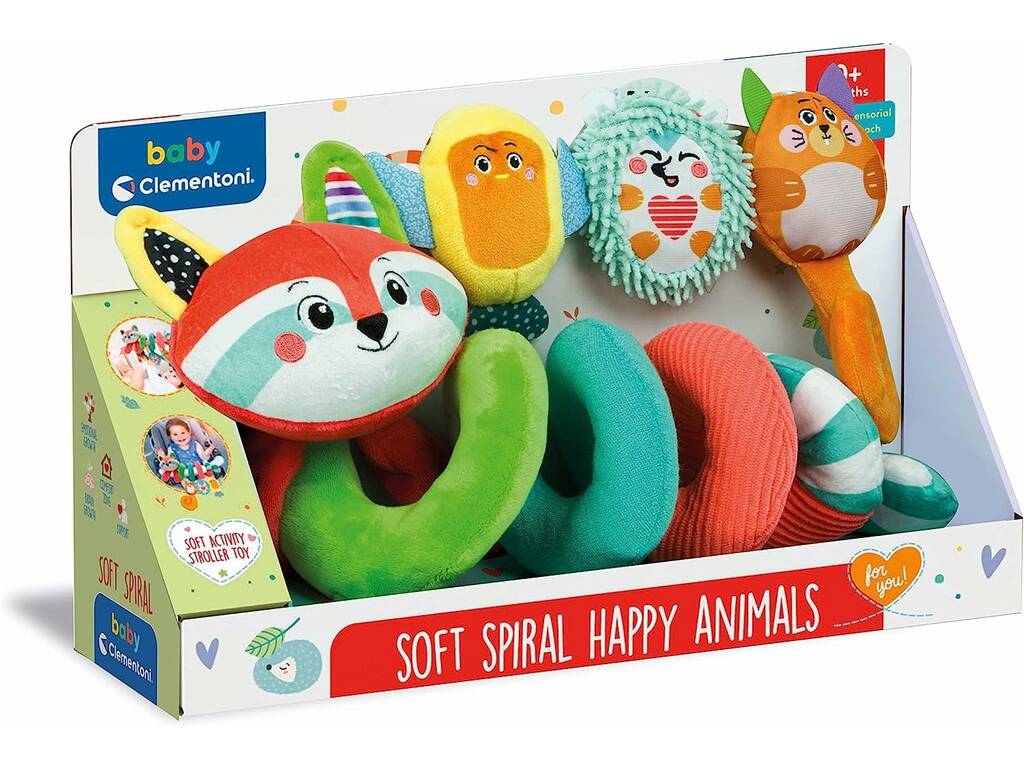 Peluche Spirale morbido di animali Clementoni 17799