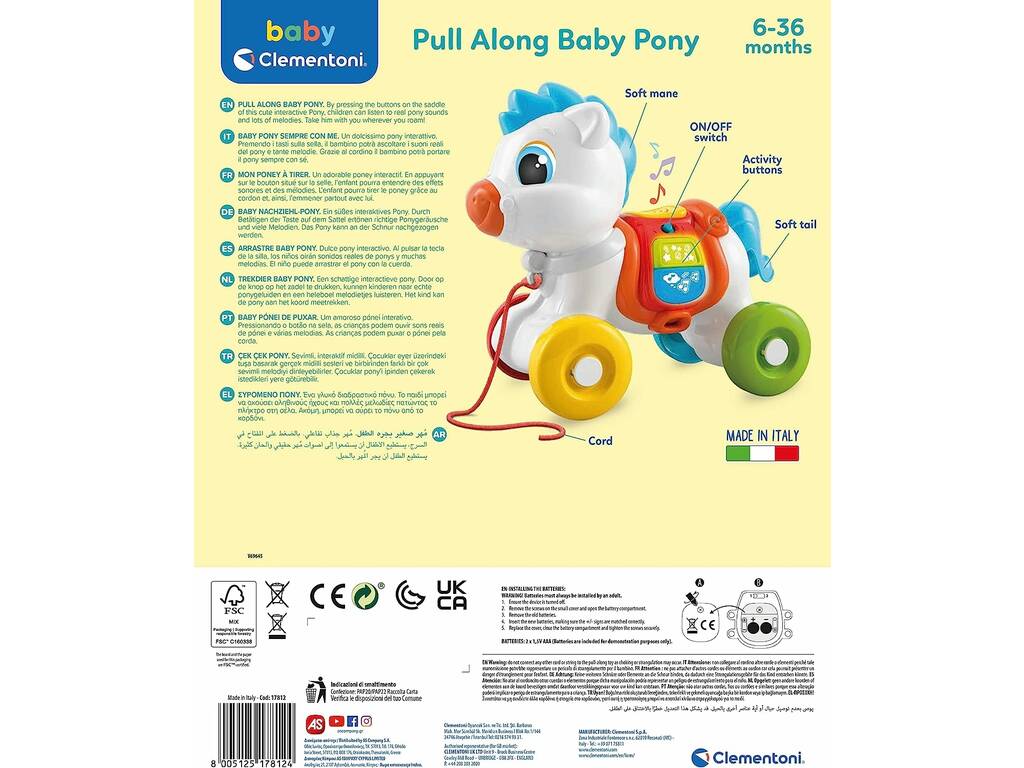 Clementoni Baby Pony Crawler 17812