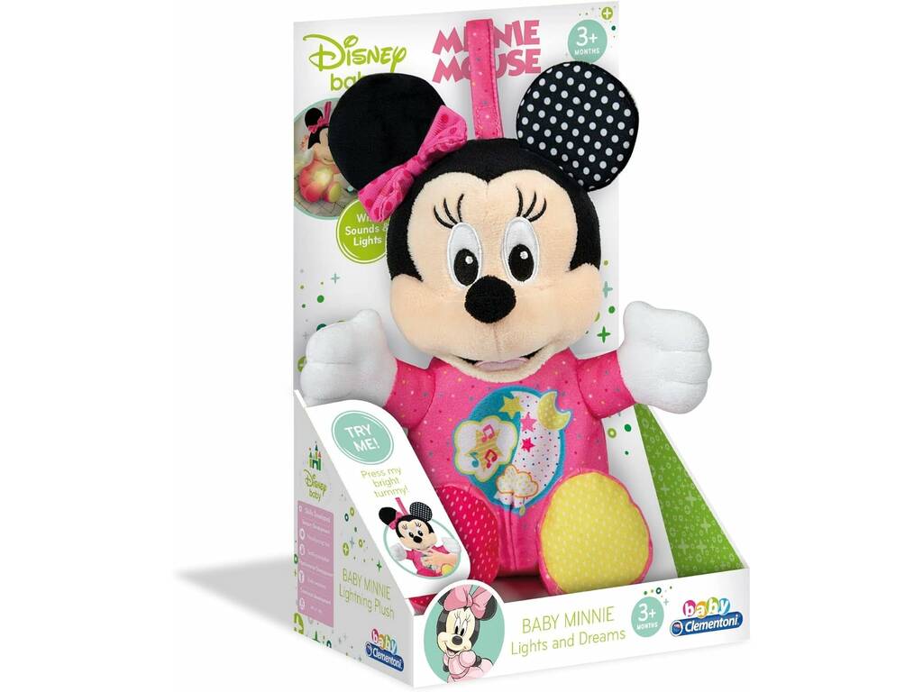 Disney Baby Minnie Soft Toy Lights and Sounds Clementoni 17207