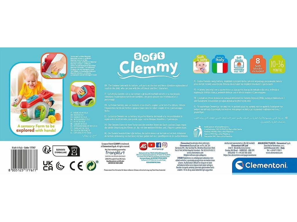 Soft Clemmy Ferme Sensorial Clementoni 17767
