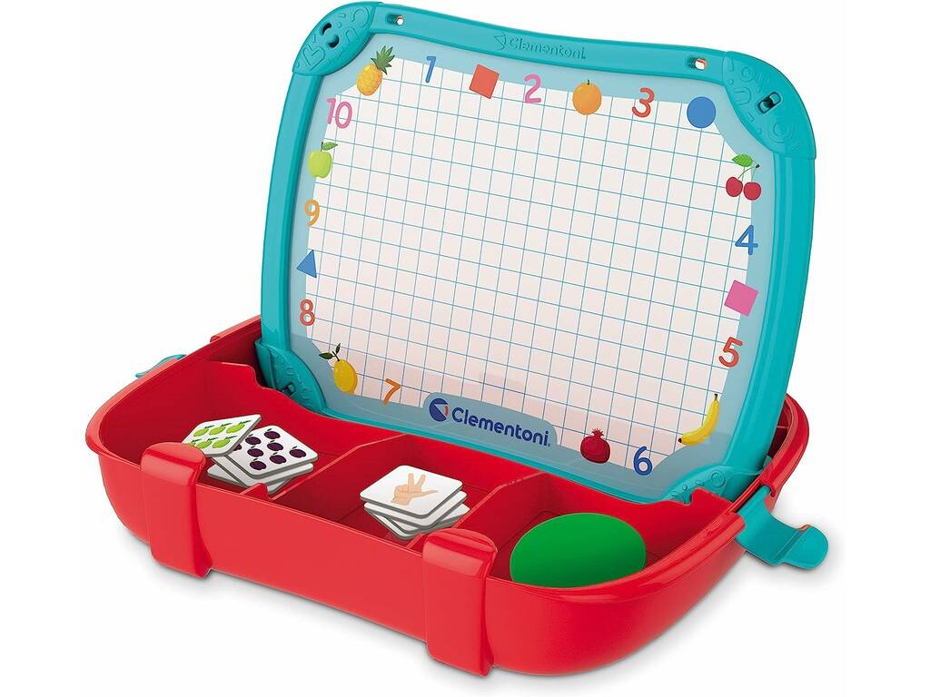 Mallette de jeux magnétiques éducatifs sur les chiffres et les formes de Clementoni 55493