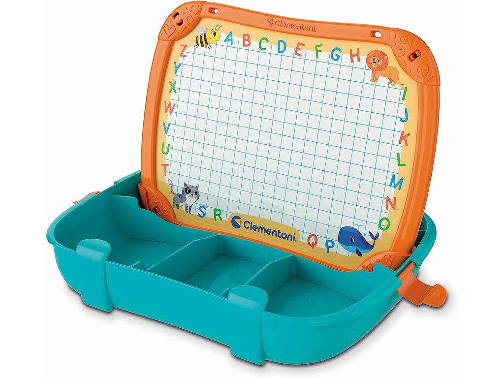 Valigetta gioco magnetico educativo alfabeto e animali Clementoni 55492