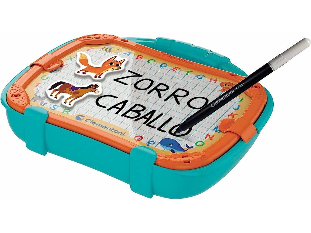 Valigetta gioco magnetico educativo alfabeto e animali Clementoni 55492