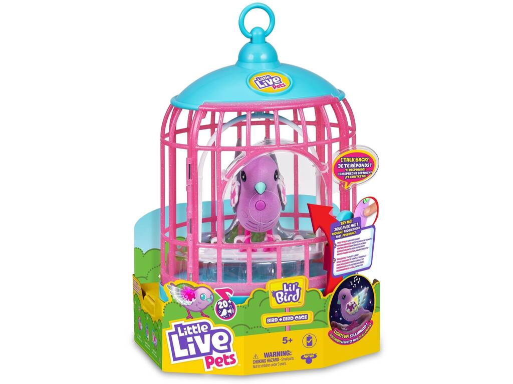 Little Live Pets Cage avec oiseau jacasseur Famosa LPB15000