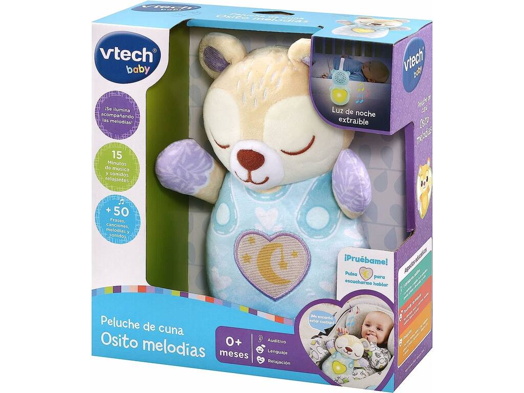 Ours en peluche Mélodies Bleu Vtech 539822