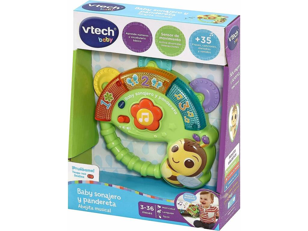 Baby Sonaglio e tamburello Ape Musicale di Vtech 558622