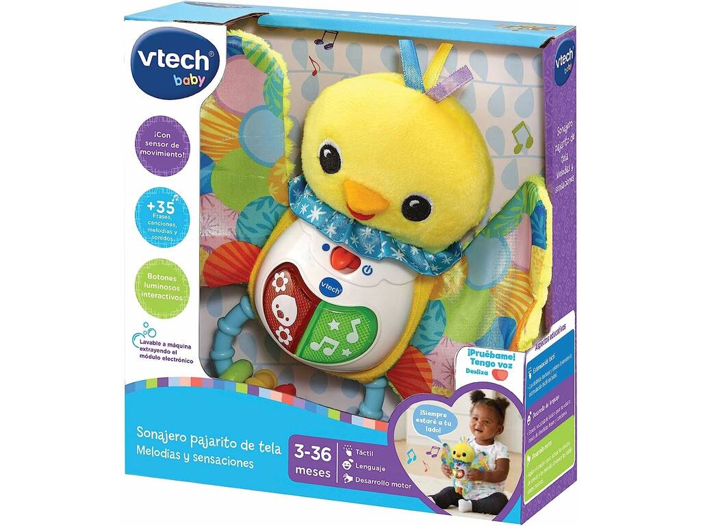 Vtech Melodies & Sensations Hochet Cloth Birdie 558722