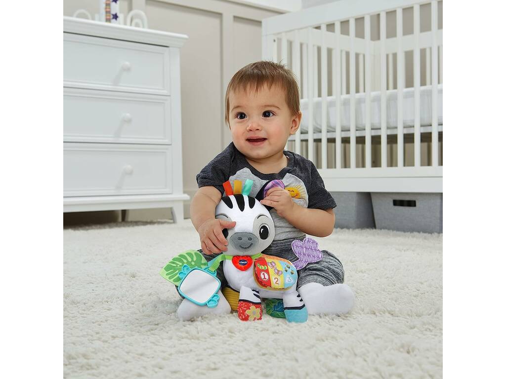 Peluche Zebra Colori e Numeri Andiamo a fare una passeggiata Vtech 550822