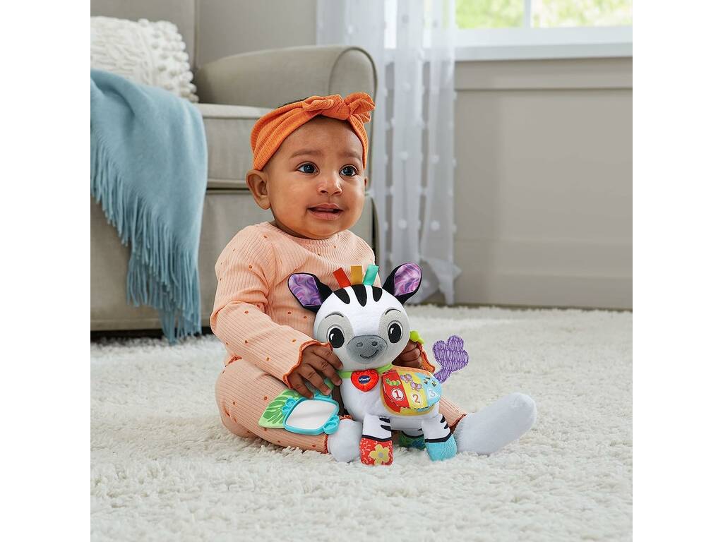 Peluche Zebra Colori e Numeri Andiamo a fare una passeggiata Vtech 550822