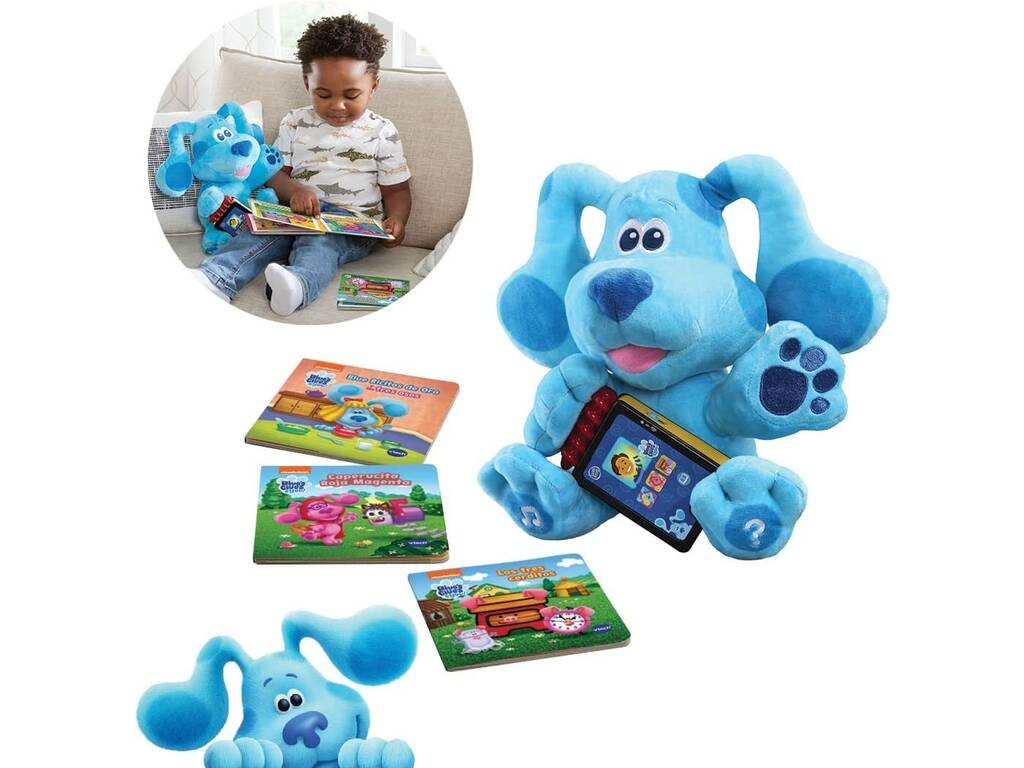 Peluche interactive Blue and You Clues Apprendre à lire avec Blue Vtech 614122