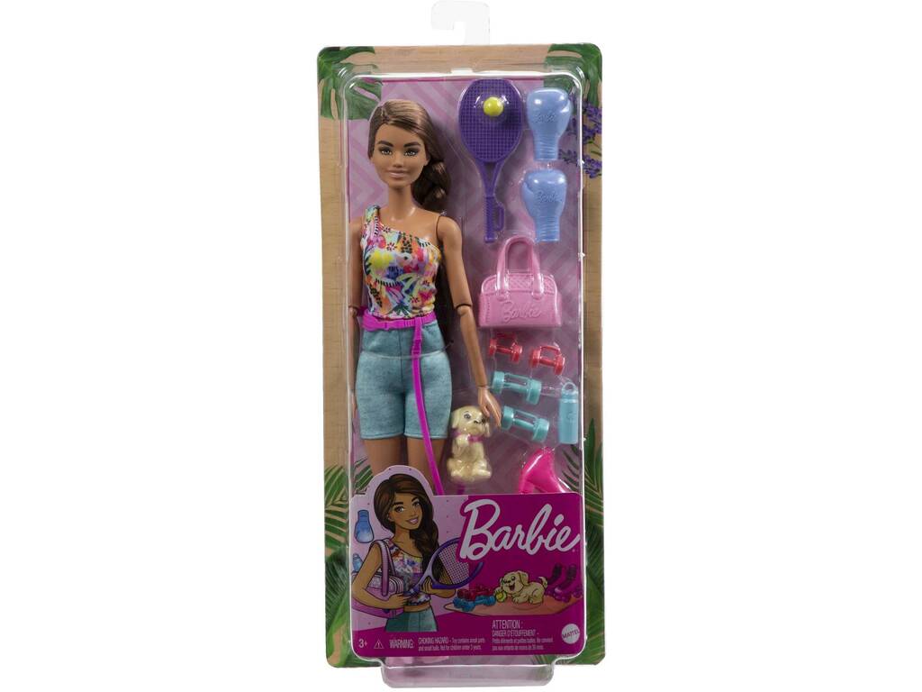 Barbie Muñeca Morena Bienestar Aire Libre Mattel HKT91