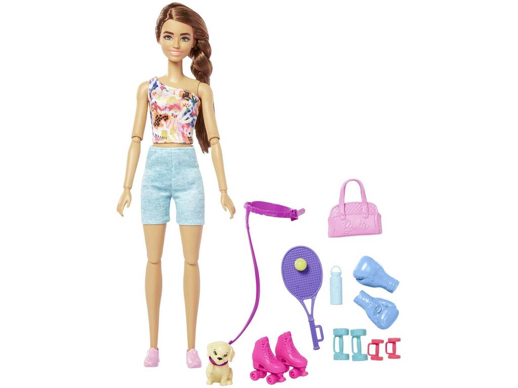 Barbie Muñeca Morena Bienestar Aire Libre Mattel HKT91