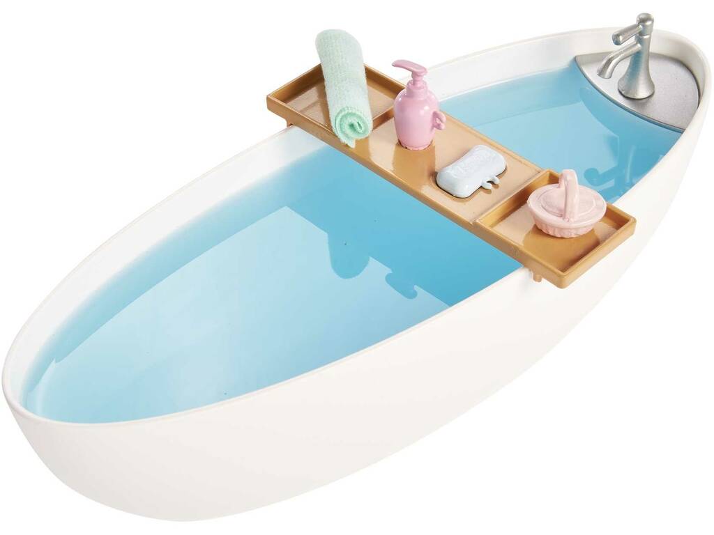 Barbie Benessere Bambola bionda con vasca da bagno Mattel HKT92