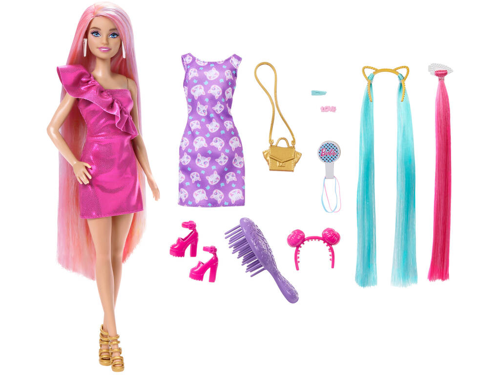 Barbie Bambola Totally Hair Mattel HKT96