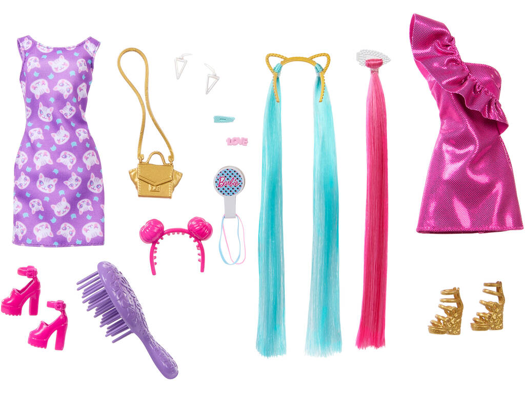 Barbie Bambola Totally Hair Mattel HKT96