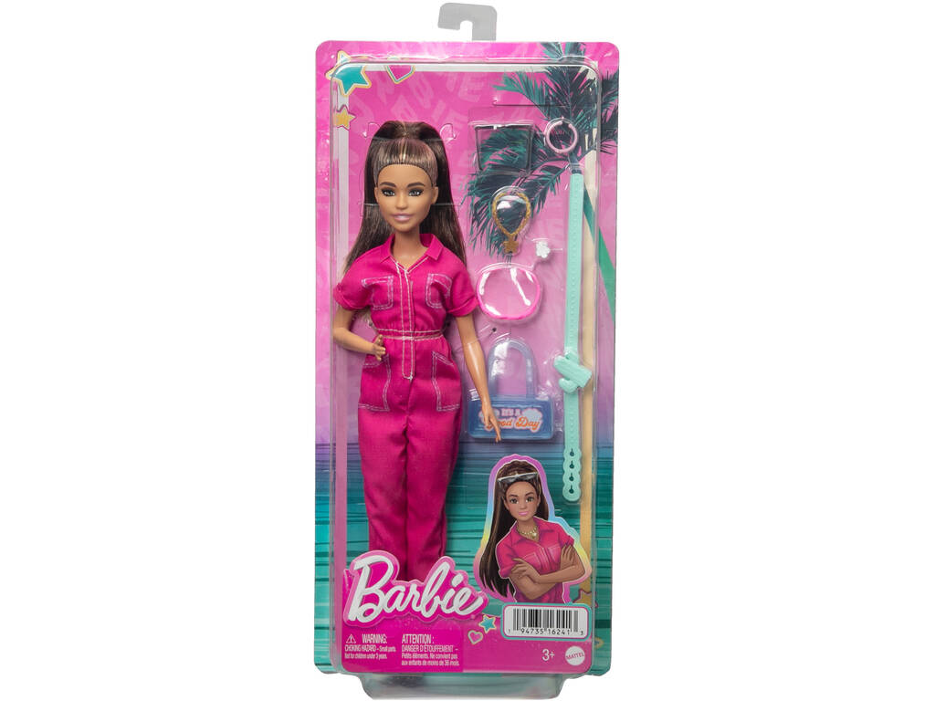 Barbie Mono Rosa Mattel HPL76