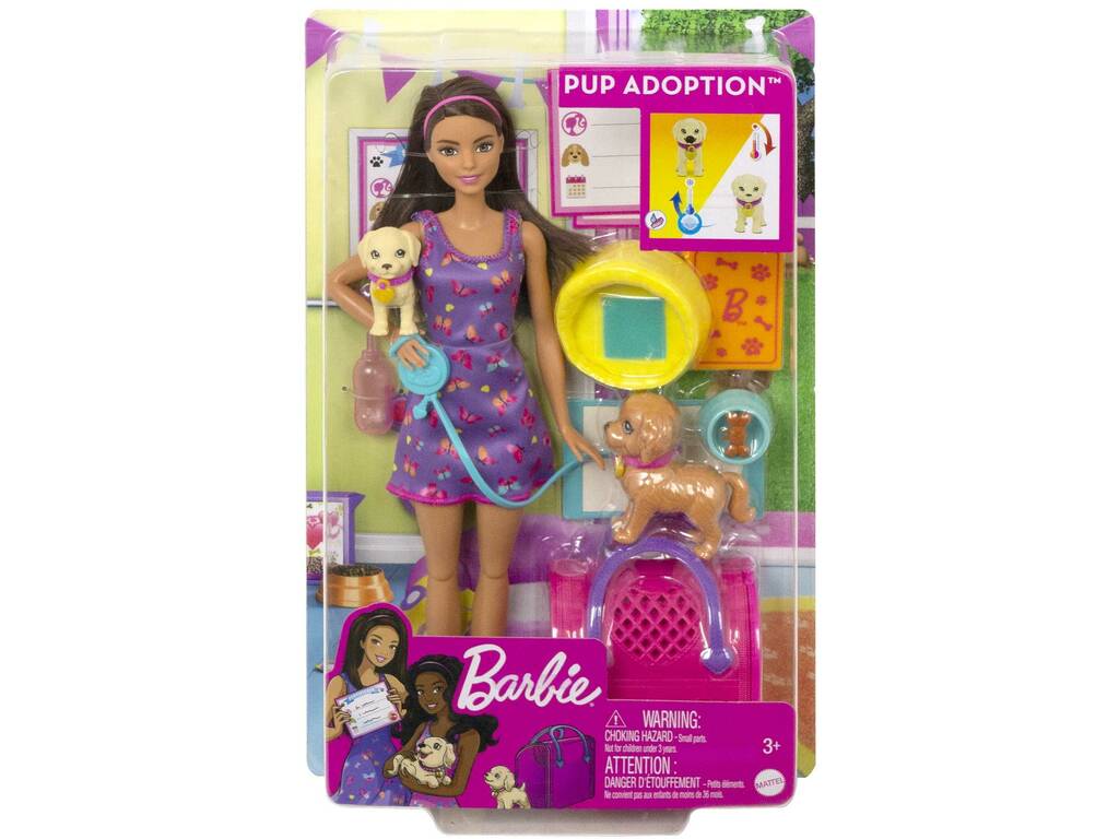 Barbie Adotta cuccioli Mattel HKD86