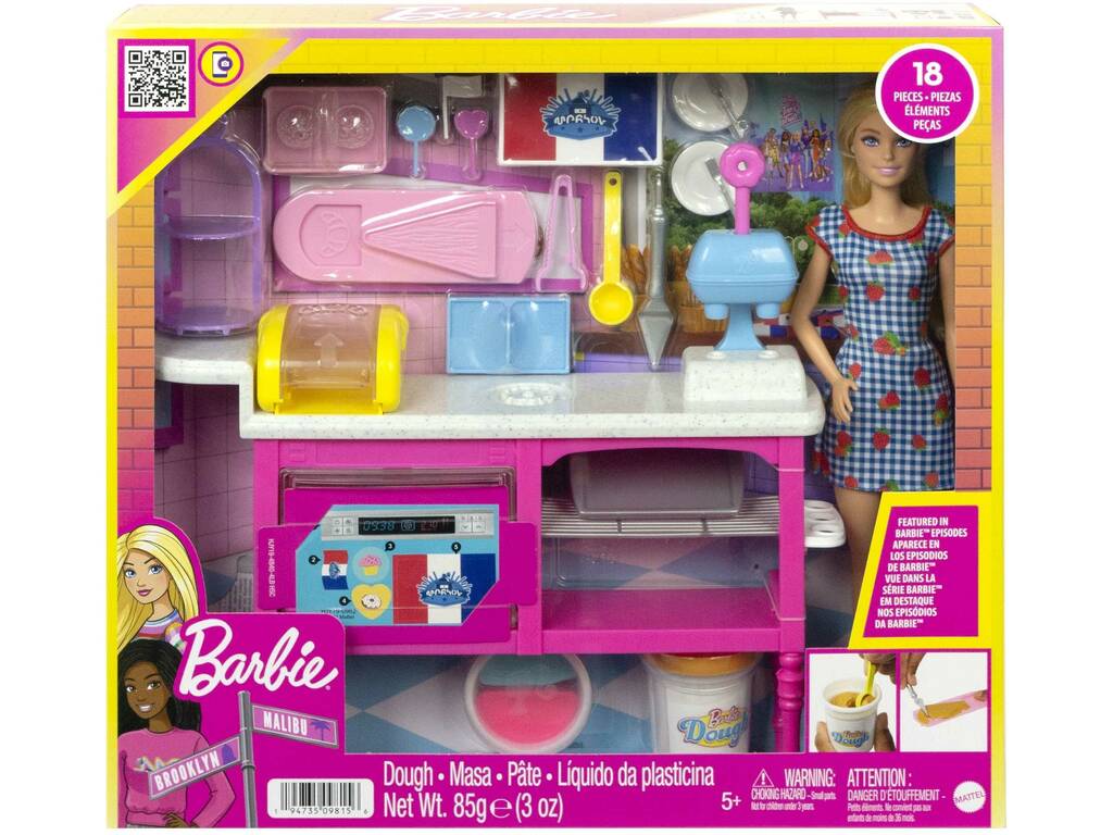 Barbie It Takes Two Boneca com Pastelaria Mattel HJY19