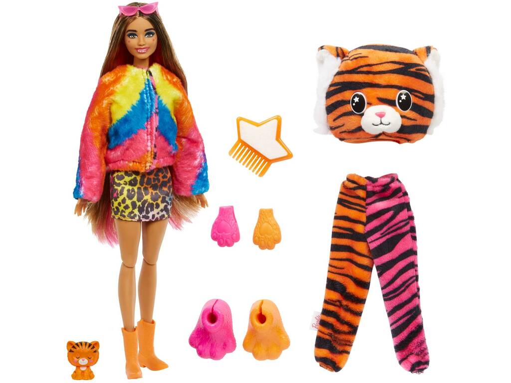 Barbie Cutie Reveal Tiger Jungle Friends Mattel HKP99
