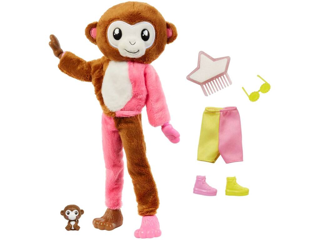 Barbie Cutie Reveal Amici della giungla Scimmie Mattel HKR01