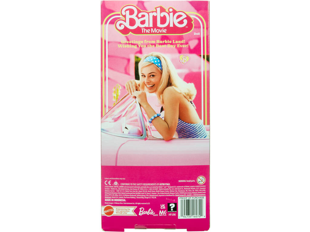 Barbie The Movie Poupée Barbie Perfect Day Mattel HPJ96 