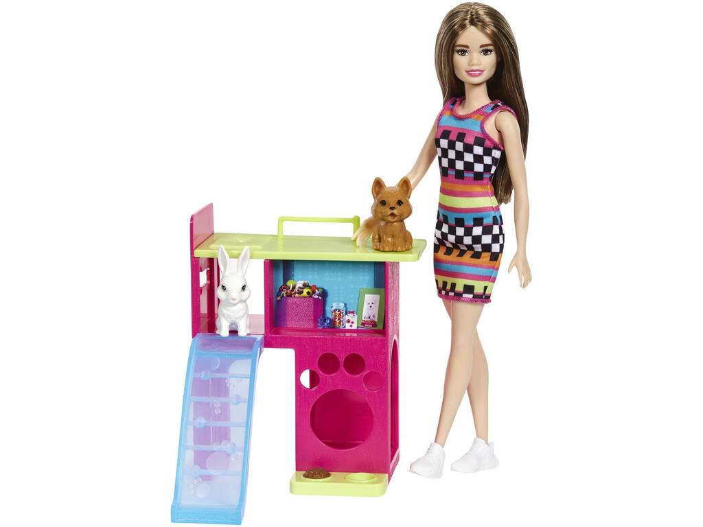 Poupée Barbie avec animaux Mattel HGM62
