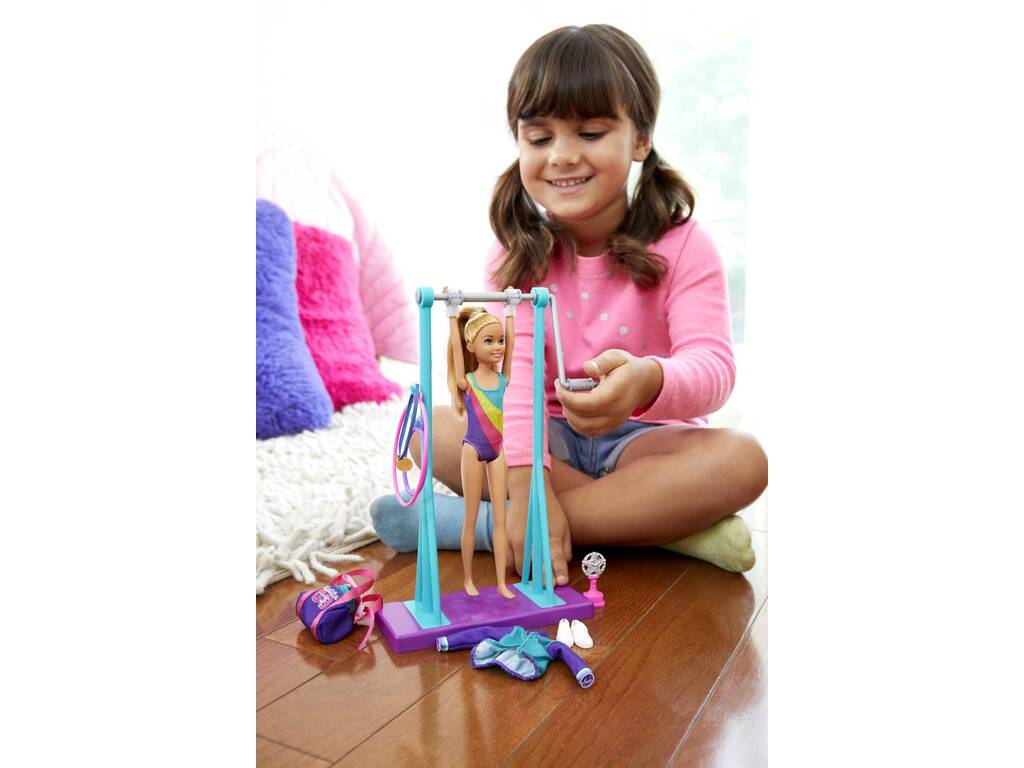 Barbie Team Stacie con Tuta da Ginnastica Mattel GBK59