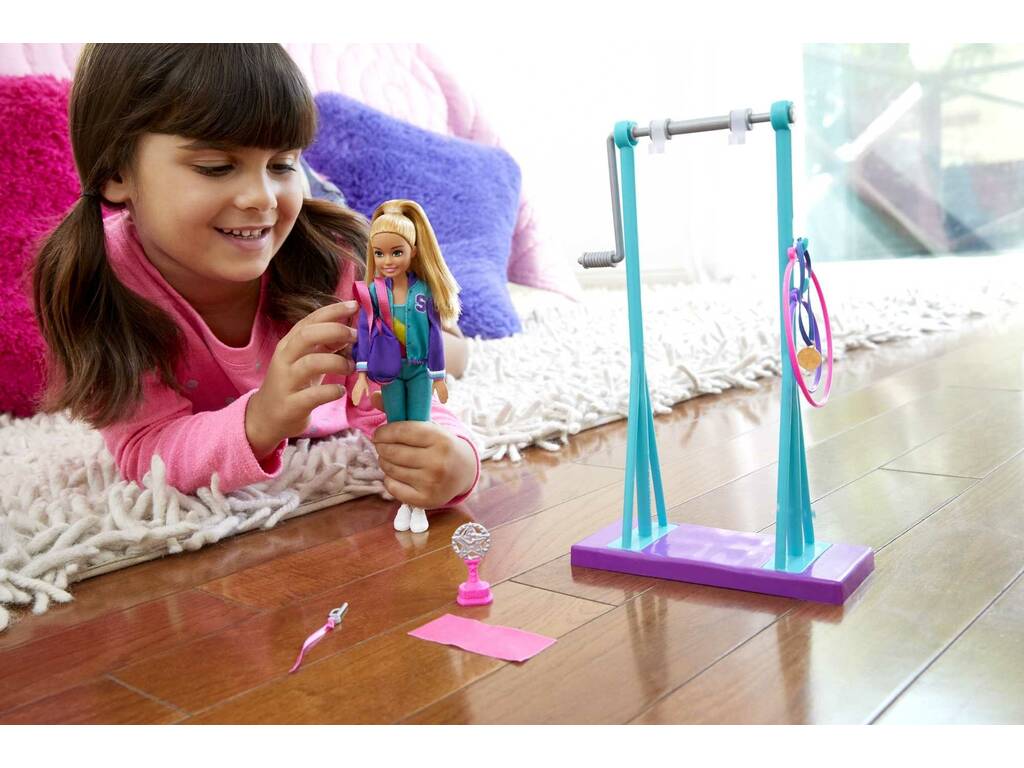 Barbie Team Stacie con Tuta da Ginnastica Mattel GBK59