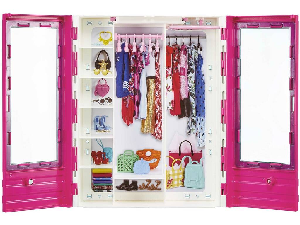 Barbie et Ken Armoire et Voiture Décapotable Mattel GVK05