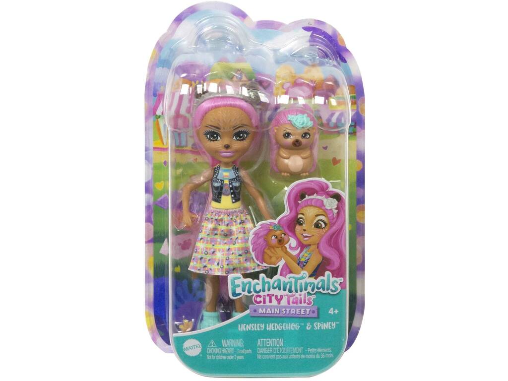 Enchantimals City Tails Hensley Hedgehog et Spiney Doll Mattel HKN13
